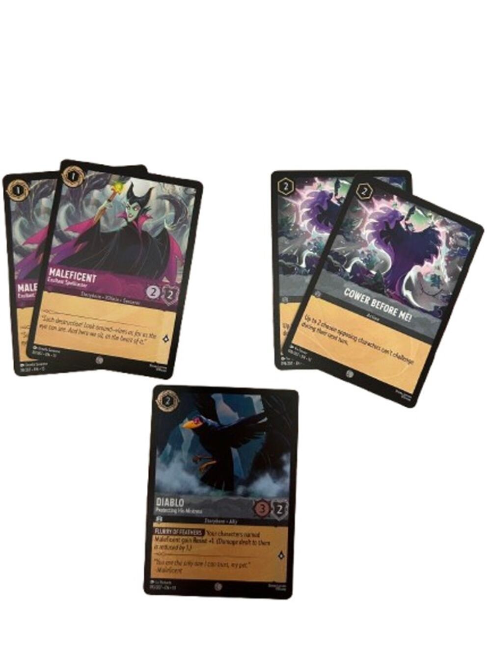 DISNEY LORCANA Attack of the Vine Card Lot Maleficent Diablo Sleeping Beauty